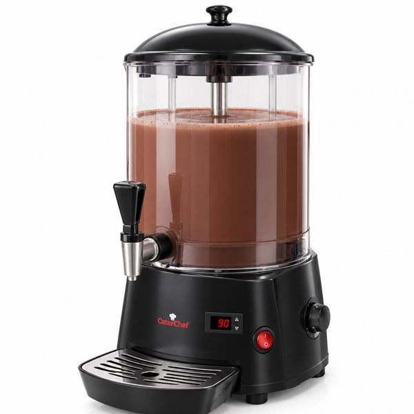 caterchef-chocolademelk-dispenser-10-liter-gevuld.png CaterChef chocolademelkdispenser van 10 liter gevuld met warme chocolademelk